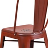 image:imageFlash Furniture Commercial Grade 24 High Black Metal IndoorOutdoor Counter Height Stool with Removable BackKelly Red