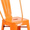 image:imageFlash Furniture Commercial Grade 24 High Black Metal IndoorOutdoor Counter Height Stool with Removable BackOrange