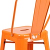 image:imageFlash Furniture Commercial Grade 24 High Black Metal IndoorOutdoor Counter Height Stool with Removable BackOrange