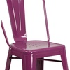 image:imageFlash Furniture Commercial Grade 24 High Black Metal IndoorOutdoor Counter Height Stool with Removable BackPurple