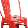 image:imageFlash Furniture Commercial Grade 24 High Black Metal IndoorOutdoor Counter Height Stool with Removable BackRed