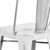 image:imageFlash Furniture Commercial Grade 24 High Black Metal IndoorOutdoor Counter Height Stool with Removable BackWhite