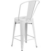 image:imageFlash Furniture Commercial Grade 24 High Black Metal IndoorOutdoor Counter Height Stool with Removable BackWhite