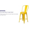 image:imageFlash Furniture Commercial Grade 24 High Black Metal IndoorOutdoor Counter Height Stool with Removable BackYellow
