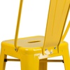 image:imageFlash Furniture Commercial Grade 24 High Black Metal IndoorOutdoor Counter Height Stool with Removable BackYellow