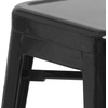 image:imageFlash Furniture Commercial Grade 30 High Backless Silver Metal IndoorOutdoor BarStool with Square SeatBlack