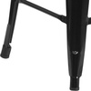 image:imageFlash Furniture Commercial Grade 30 High Backless Silver Metal IndoorOutdoor BarStool with Square SeatBlack