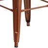 image:imageFlash Furniture Commercial Grade 30 High Backless Silver Metal IndoorOutdoor BarStool with Square SeatCopper
