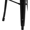 image:imageFlash Furniture Commercial Grade 30 High Backless Silver Metal IndoorOutdoor BarStool with Square SeatDistressed Black