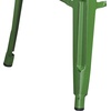 image:imageFlash Furniture Commercial Grade 30 High Backless Silver Metal IndoorOutdoor BarStool with Square SeatDistressed Green