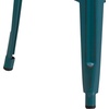 image:imageFlash Furniture Commercial Grade 30 High Backless Silver Metal IndoorOutdoor BarStool with Square SeatDistressed Kelly Blueteal
