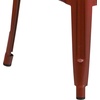 image:imageFlash Furniture Commercial Grade 30 High Backless Silver Metal IndoorOutdoor BarStool with Square SeatDistressed Kelly Red