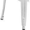 image:imageFlash Furniture Commercial Grade 30 High Backless Silver Metal IndoorOutdoor BarStool with Square SeatDistressed White