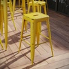 image:imageFlash Furniture Commercial Grade 30 High Backless Silver Metal IndoorOutdoor BarStool with Square SeatDistressed Yellow