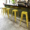 image:imageFlash Furniture Commercial Grade 30 High Backless Silver Metal IndoorOutdoor BarStool with Square SeatDistressed Yellow