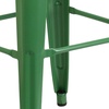 image:imageFlash Furniture Commercial Grade 30 High Backless Silver Metal IndoorOutdoor BarStool with Square SeatGreen