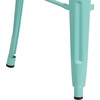 image:imageFlash Furniture Commercial Grade 30 High Backless Silver Metal IndoorOutdoor BarStool with Square SeatMint Green