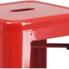 image:imageFlash Furniture Commercial Grade 30 High Backless Silver Metal IndoorOutdoor BarStool with Square SeatRed