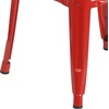 image:imageFlash Furniture Commercial Grade 30 High Backless Silver Metal IndoorOutdoor BarStool with Square SeatRed