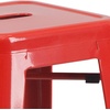 image:imageFlash Furniture Commercial Grade 30 High Backless Silver Metal IndoorOutdoor BarStool with Square SeatRed