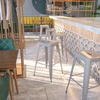 image:imageFlash Furniture Commercial Grade 30 High Backless Silver Metal IndoorOutdoor BarStool with Square SeatSilver