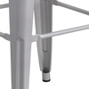 image:imageFlash Furniture Commercial Grade 30 High Backless Silver Metal IndoorOutdoor BarStool with Square SeatSilver