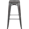 image:imageFlash Furniture Commercial Grade 30 High Backless Silver Metal IndoorOutdoor BarStool with Square SeatSilver Gray