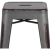 image:imageFlash Furniture Commercial Grade 30 High Backless Silver Metal IndoorOutdoor BarStool with Square SeatSilver Gray