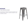 image:imageFlash Furniture Commercial Grade 30 High Backless Silver Metal IndoorOutdoor BarStool with Square SeatSilver Gray