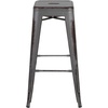 image:imageFlash Furniture Commercial Grade 30 High Backless Silver Metal IndoorOutdoor BarStool with Square SeatSilver Gray