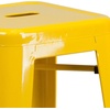 image:imageFlash Furniture Commercial Grade 30 High Backless Silver Metal IndoorOutdoor BarStool with Square SeatYellow