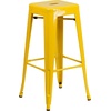 image:imageFlash Furniture Commercial Grade 30 High Backless Silver Metal IndoorOutdoor BarStool with Square SeatYellow