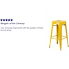 image:imageFlash Furniture Commercial Grade 30 High Backless Silver Metal IndoorOutdoor BarStool with Square SeatYellow