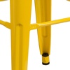 image:imageFlash Furniture Commercial Grade 30 High Backless Silver Metal IndoorOutdoor BarStool with Square SeatYellow