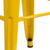image:imageFlash Furniture Commercial Grade 30 High Backless Silver Metal IndoorOutdoor BarStool with Square SeatYellow