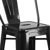 image:imageFlash Furniture Commercial Grade 30 High Black Metal IndoorOutdoor Barstool with Removable BackBlack