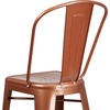 image:imageFlash Furniture Commercial Grade 30 High Black Metal IndoorOutdoor Barstool with Removable BackCopper