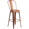 image:imageFlash Furniture Commercial Grade 30 High Black Metal IndoorOutdoor Barstool with Removable BackCopper