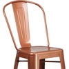 image:imageFlash Furniture Commercial Grade 30 High Black Metal IndoorOutdoor Barstool with Removable BackCopper