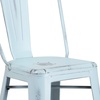 image:imageFlash Furniture Commercial Grade 30 High Black Metal IndoorOutdoor Barstool with Removable BackDistressed Greenblue