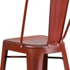 image:imageFlash Furniture Commercial Grade 30 High Black Metal IndoorOutdoor Barstool with Removable BackDistressed Kelly Red
