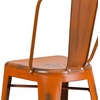 image:imageFlash Furniture Commercial Grade 30 High Black Metal IndoorOutdoor Barstool with Removable BackDistressed Orange