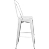 image:imageFlash Furniture Commercial Grade 30 High Black Metal IndoorOutdoor Barstool with Removable BackDistressed White