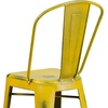 image:imageFlash Furniture Commercial Grade 30 High Black Metal IndoorOutdoor Barstool with Removable BackDistressed Yellow