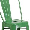 image:imageFlash Furniture Commercial Grade 30 High Black Metal IndoorOutdoor Barstool with Removable BackGreen
