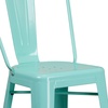 image:imageFlash Furniture Commercial Grade 30 High Black Metal IndoorOutdoor Barstool with Removable BackMint Green