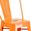 image:imageFlash Furniture Commercial Grade 30 High Black Metal IndoorOutdoor Barstool with Removable BackOrange