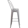 image:imageFlash Furniture Commercial Grade 30 High Black Metal IndoorOutdoor Barstool with Removable BackSilver