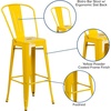 image:imageFlash Furniture Commercial Grade 30 High Black Metal IndoorOutdoor Barstool with Removable BackYellow