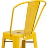 image:imageFlash Furniture Commercial Grade 30 High Black Metal IndoorOutdoor Barstool with Removable BackYellow